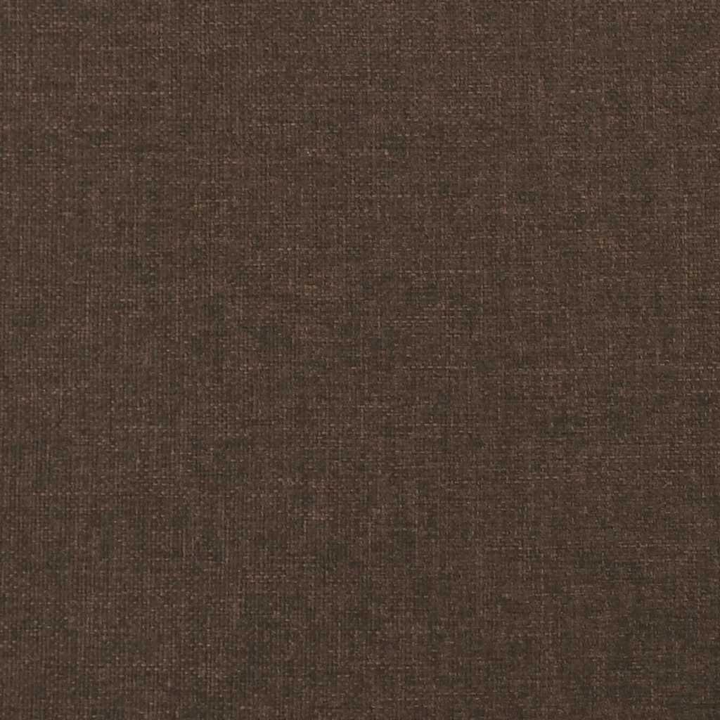 Krevet box spring s madracem tamnosmeđi 120 x 190 cm od tkanine