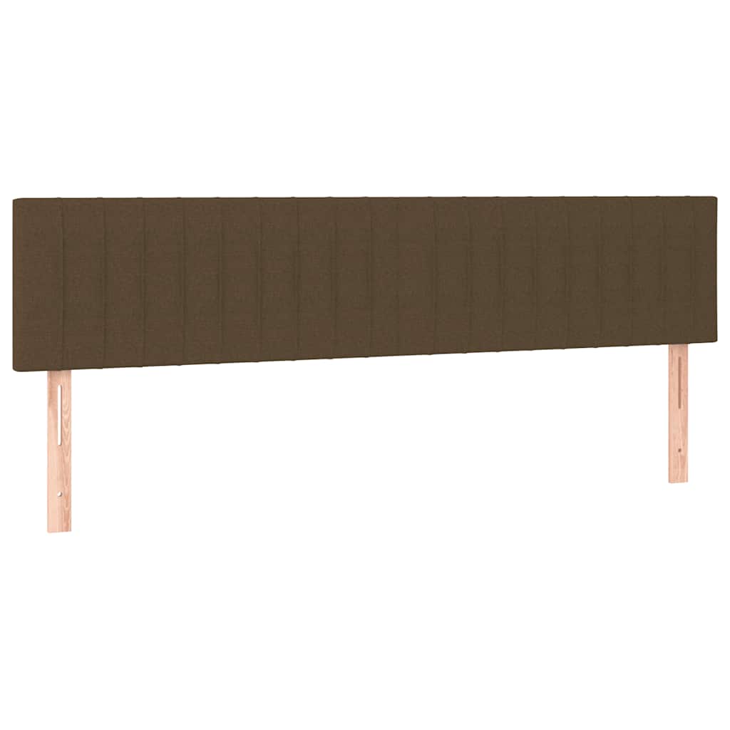 Krevet box spring s madracem tamnosmeđi 120 x 190 cm od tkanine