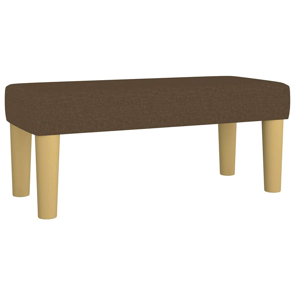 Krevet box spring s madracem tamnosmeđi 120 x 190 cm od tkanine