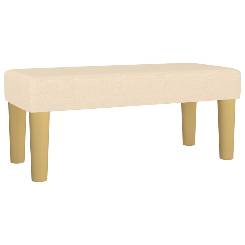 Krevet box spring s madracem krem 120 x 190 cm od tkanine