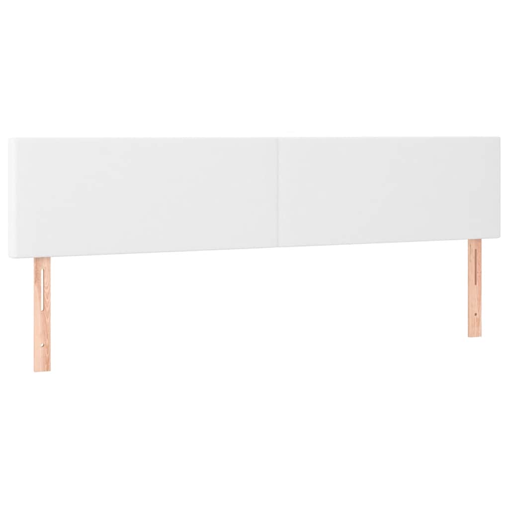 Krevet box spring s madracem bijeli 120x190 cm od umjetne kože