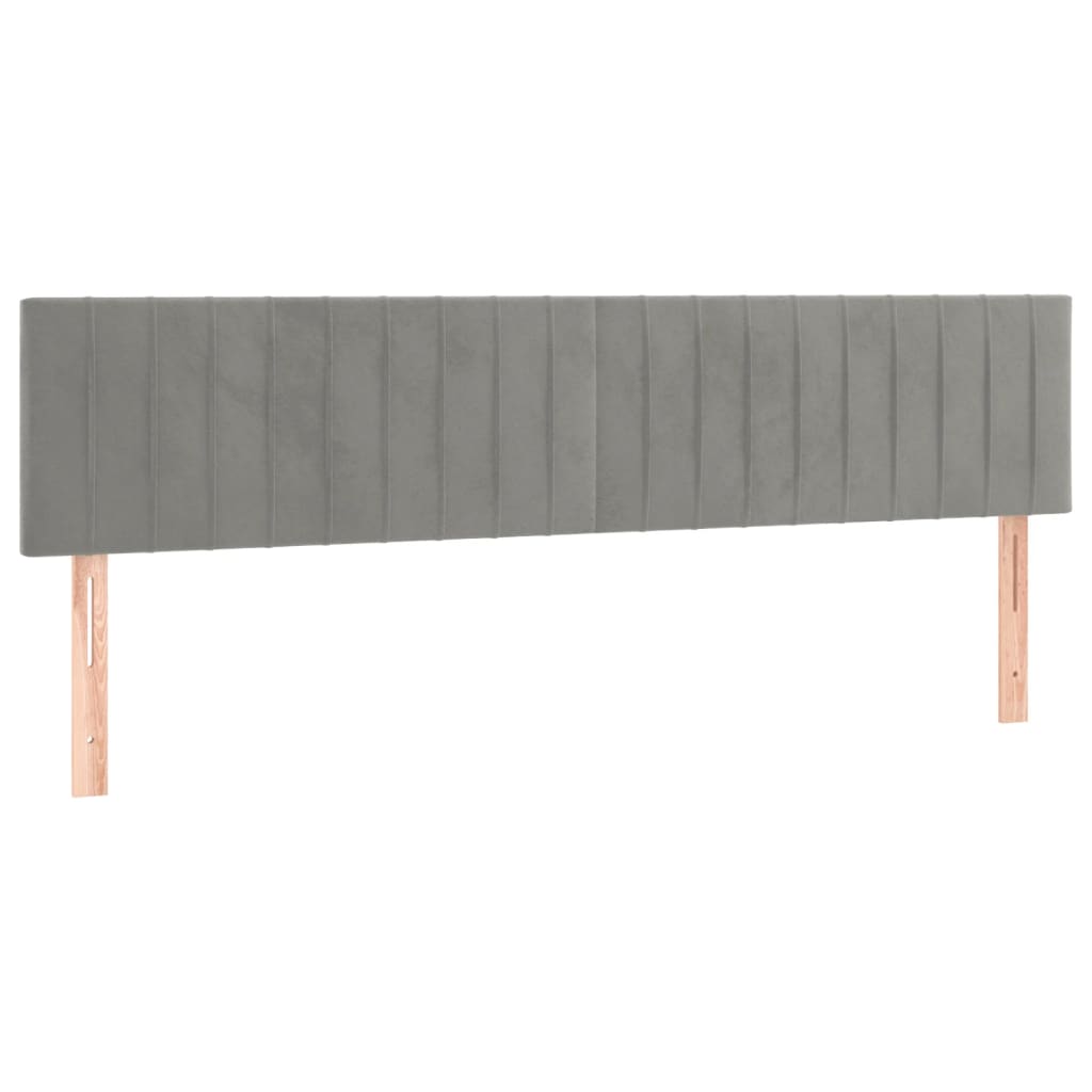 Okvir za krevet bez madraca svjetlosivi 120x190 cm baršunasti