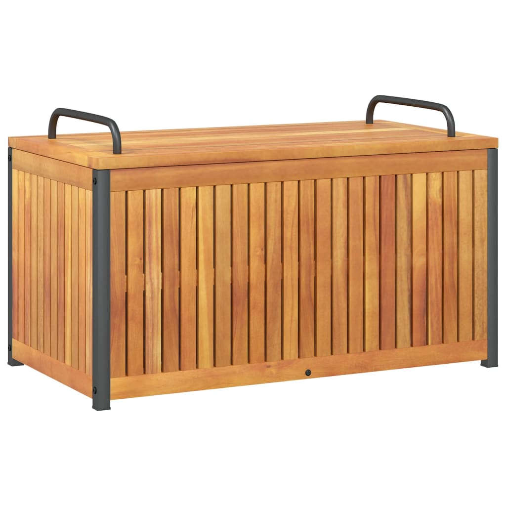 Vanjska kutija za jastuke 85x45x45/53 cm masivno drvo i čelik