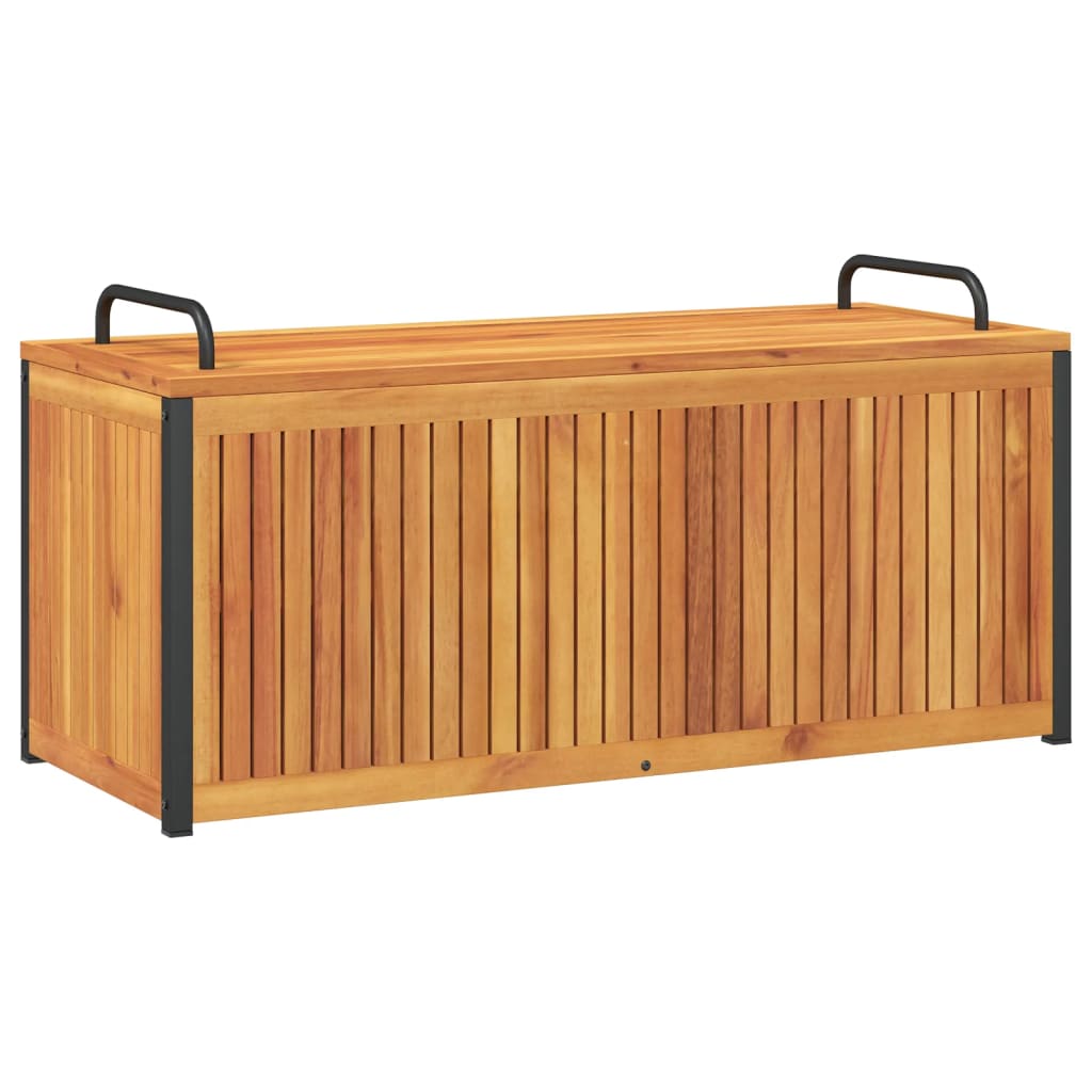Vanjska kutija za jastuke 110x45x42/53 cm masivno drvo i čelik