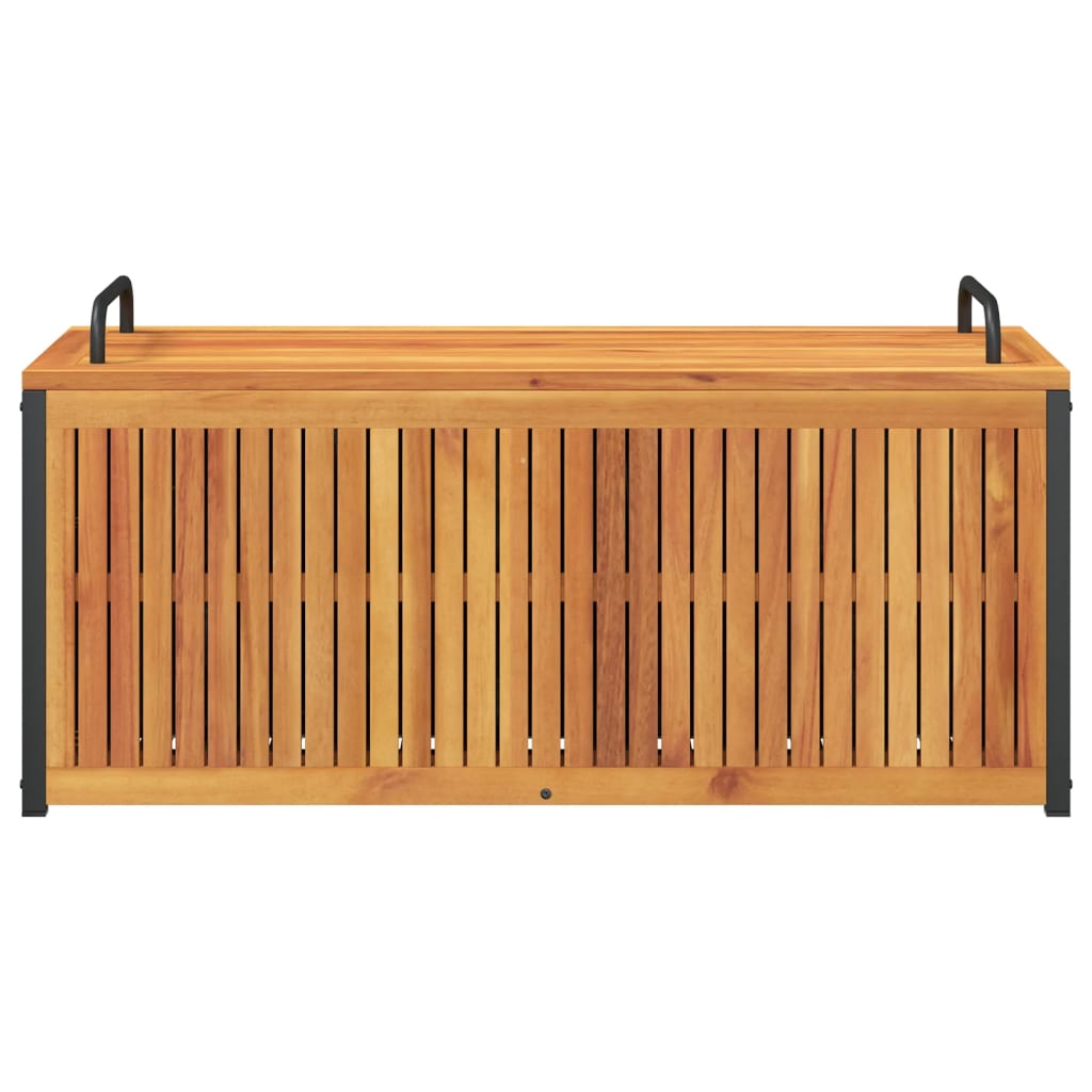 Vanjska kutija za jastuke 110x45x42/53 cm masivno drvo i čelik