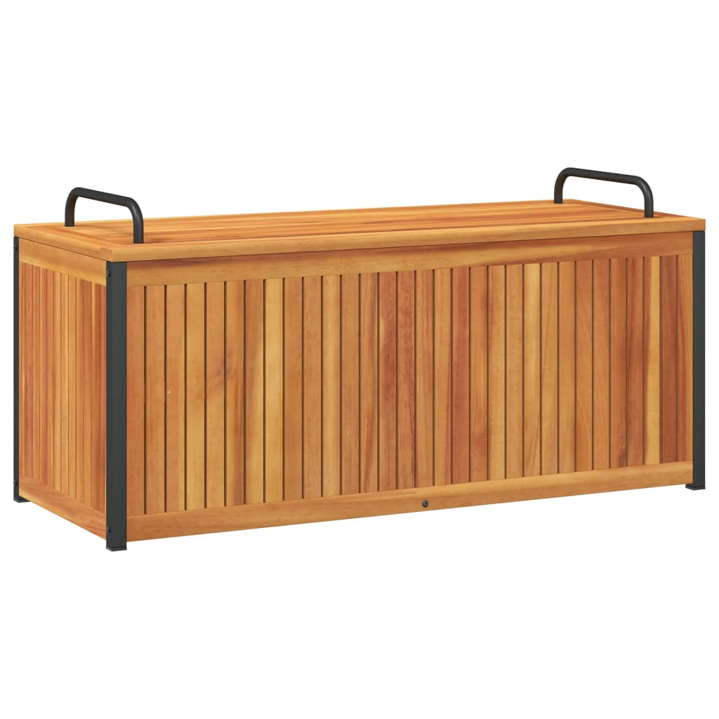 Vanjska kutija za jastuke 110x45x42/53 cm masivno drvo i čelik