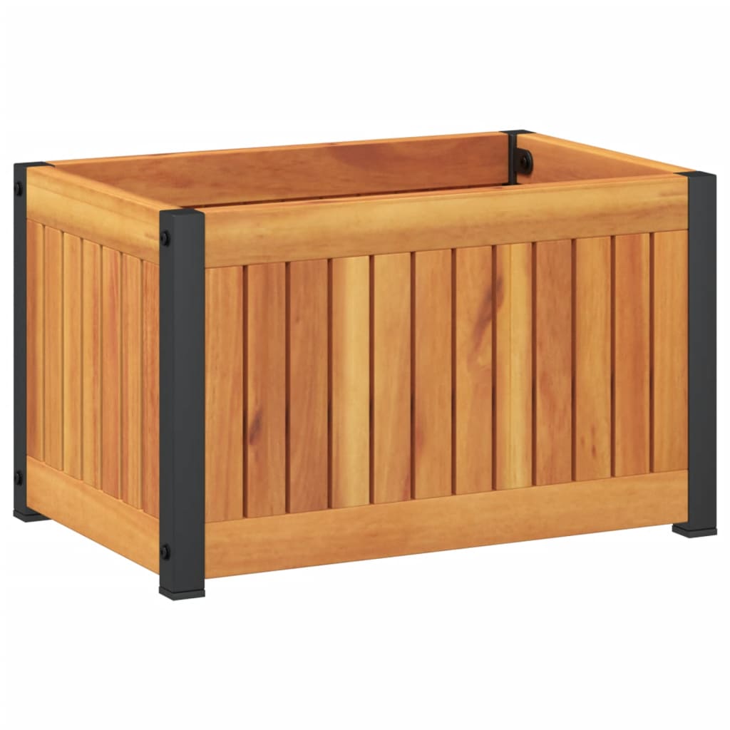 Vrtna sadilica 45 x 30 x 27,5 cm masivno bagremovo drvo i čelik