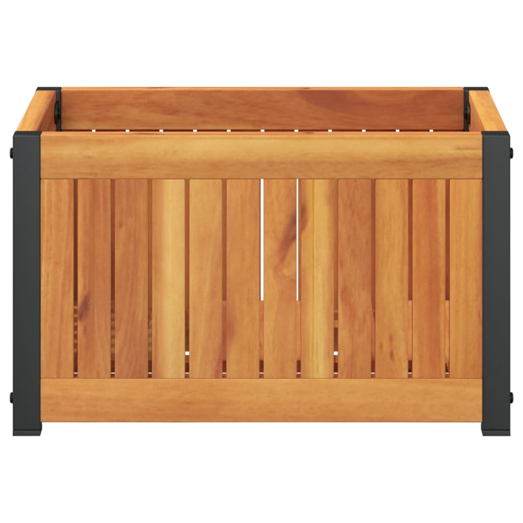 Vrtna sadilica 45 x 30 x 27,5 cm masivno bagremovo drvo i čelik