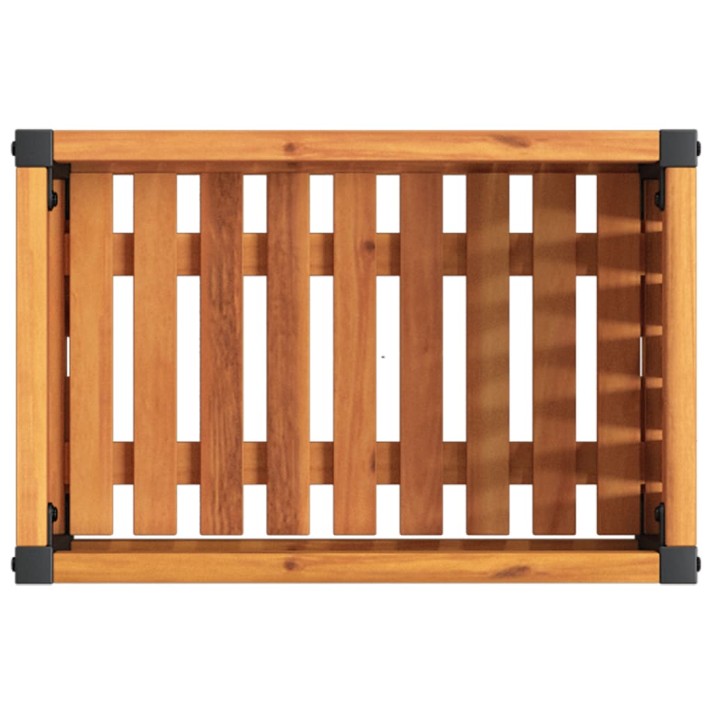 Vrtna sadilica 45 x 30 x 27,5 cm masivno bagremovo drvo i čelik