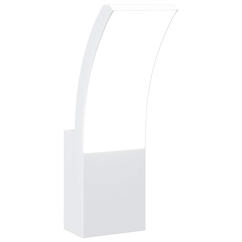 Vanjska LED zidna svjetiljka bijela od lijevanog aluminija