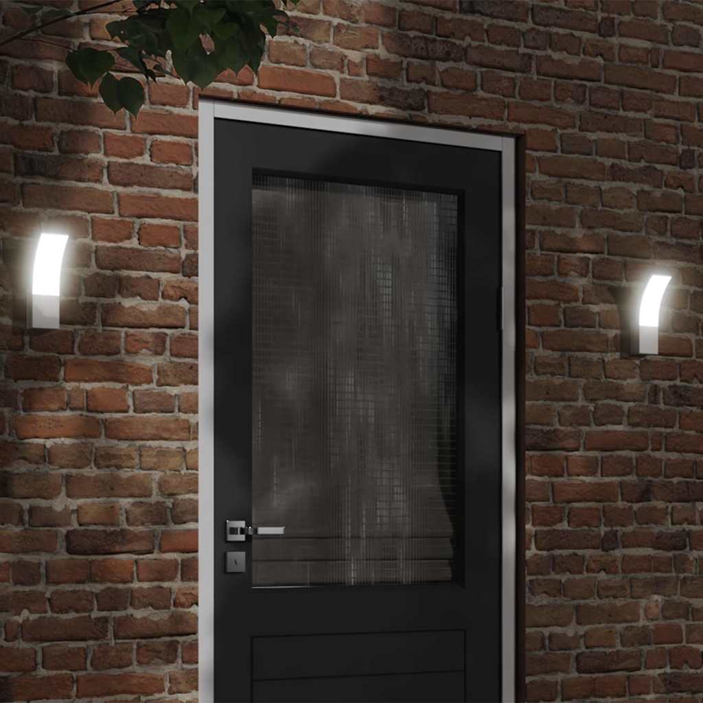 Vanjska LED zidna svjetiljka bijela od lijevanog aluminija