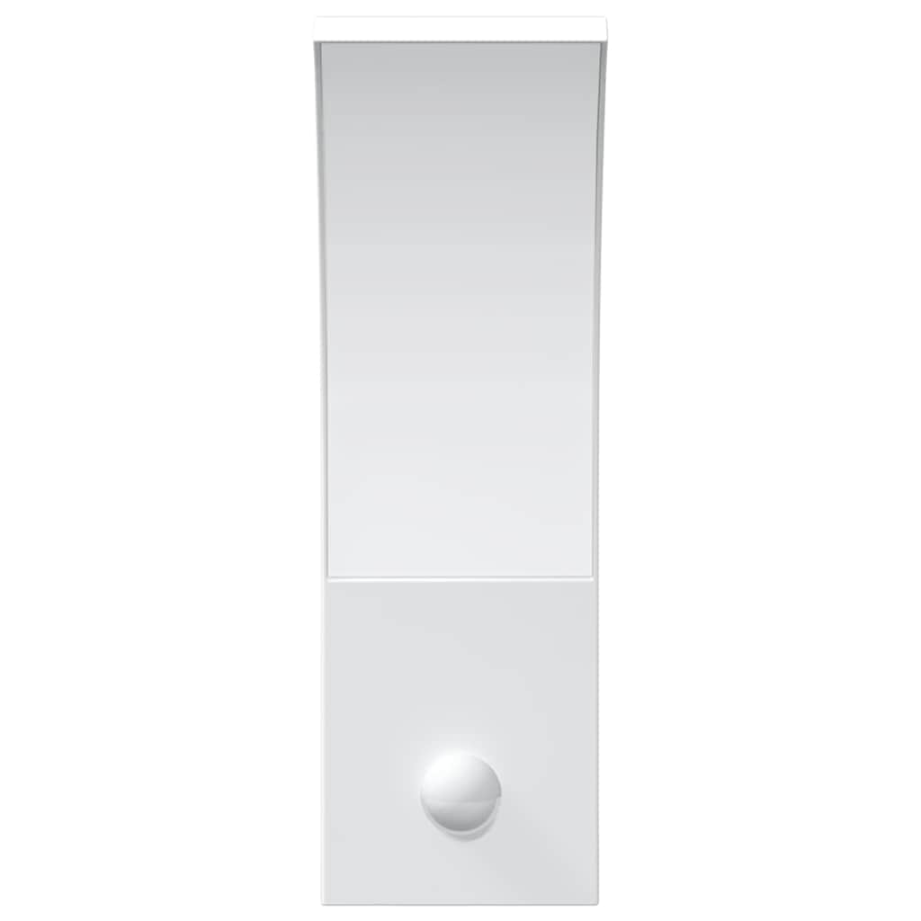 Vanjske LED zidne svjetiljke sa senzorima 2 kom bijele aluminij
