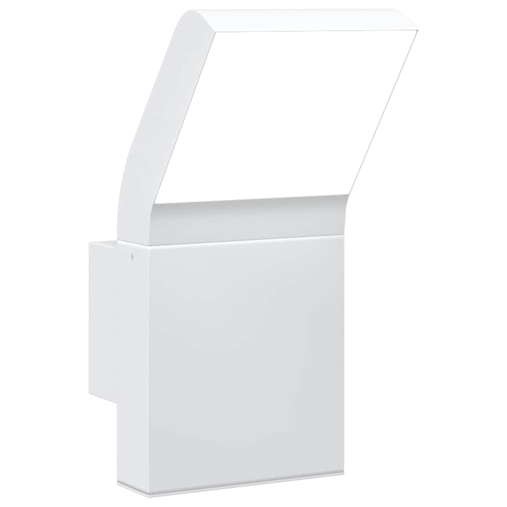 Vanjska LED zidna svjetiljka bijela od lijevanog aluminija