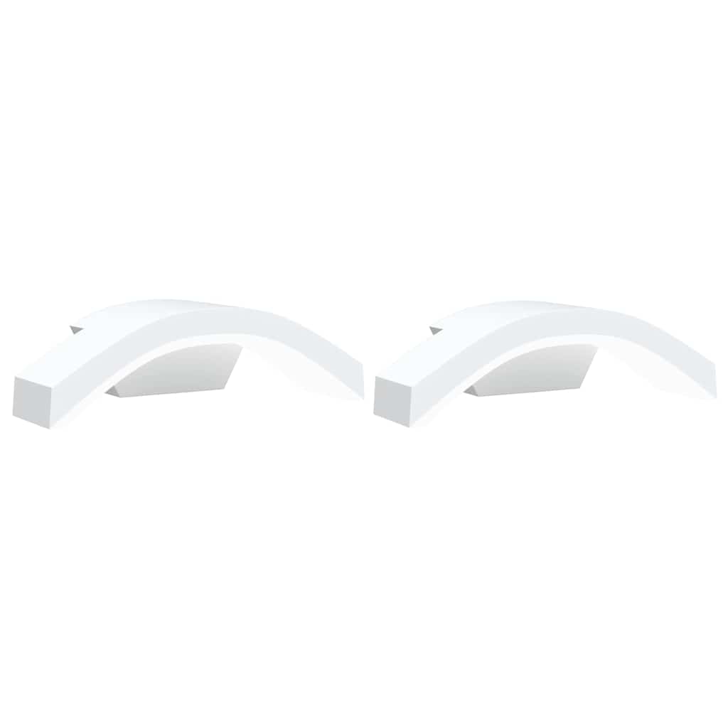 Vanjske LED zidne svjetiljke 2kom bijele od lijevanog aluminija