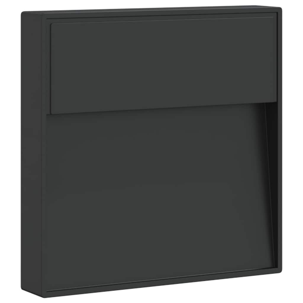 Vanjska LED zidna svjetiljka crna od lijevanog aluminija