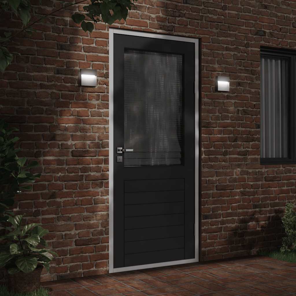 Vanjska LED zidna svjetiljka crna od lijevanog aluminija