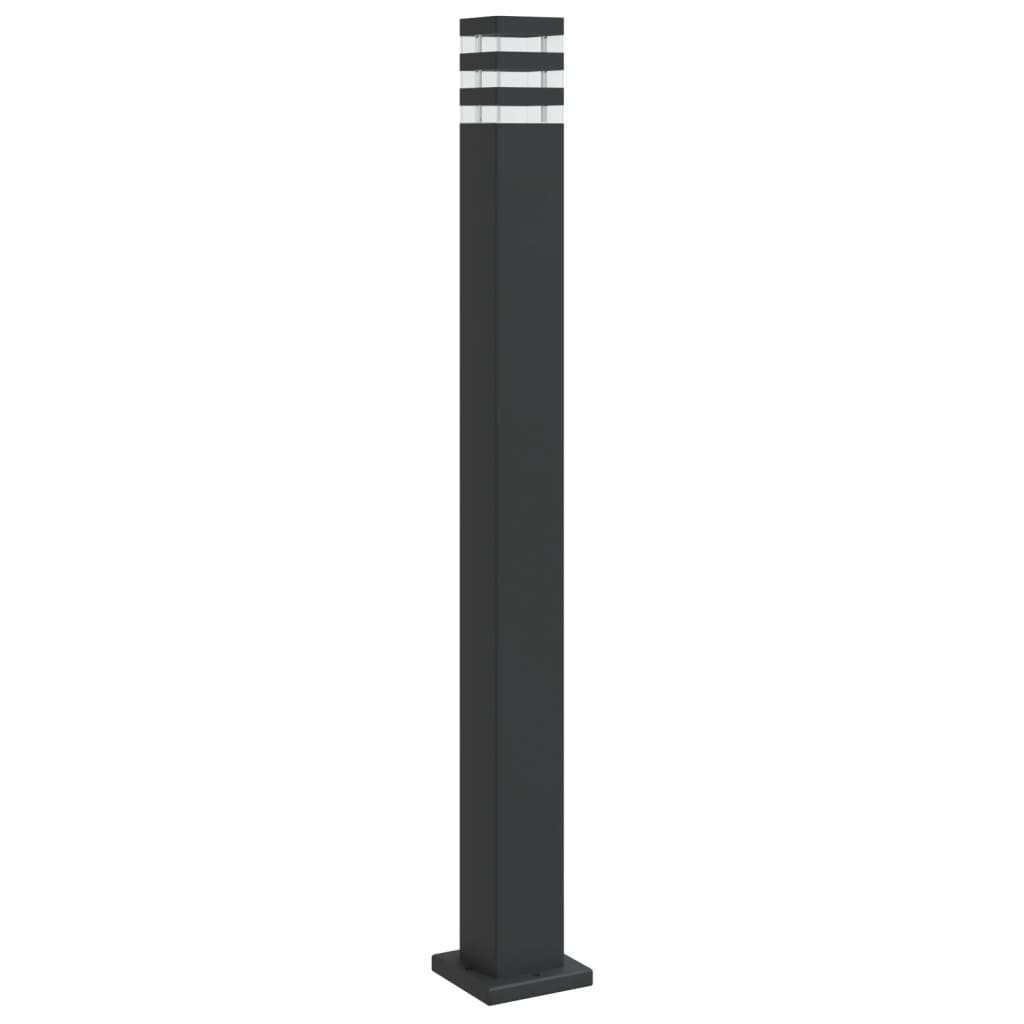 Vanjska podna svjetiljka crna 110 cm aluminijska