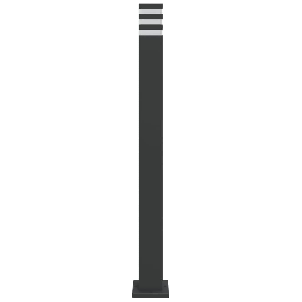 Vanjska podna svjetiljka crna 110 cm aluminijska