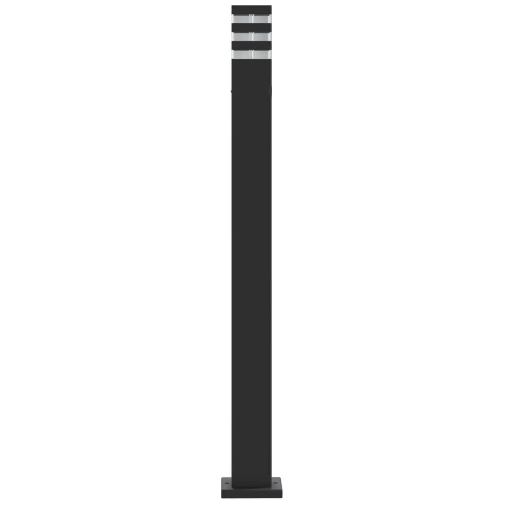 Vanjska podna svjetiljka crna 110 cm aluminijska