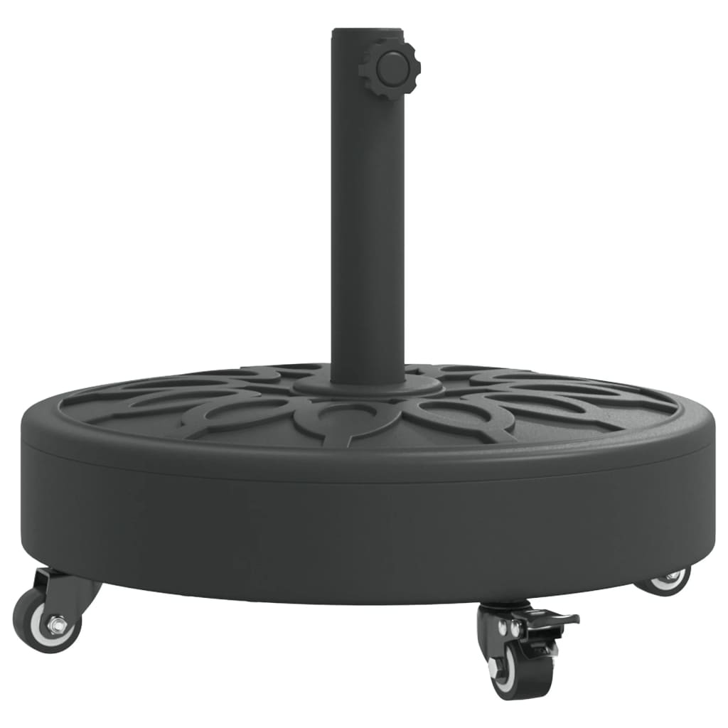 Baza suncobrana s kotačima za stupove Ø 38/48 mm 27 kg okrugla