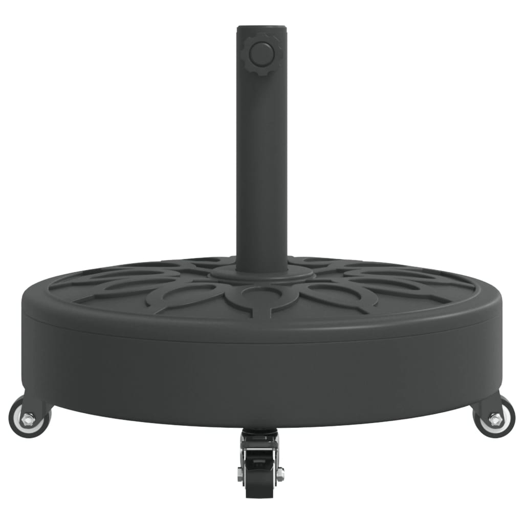 Baza suncobrana s kotačima za stupove Ø 38/48 mm 27 kg okrugla