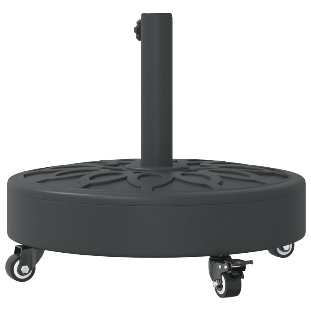 Baza suncobrana s kotačima za stupove Ø 38/48 mm 27 kg okrugla