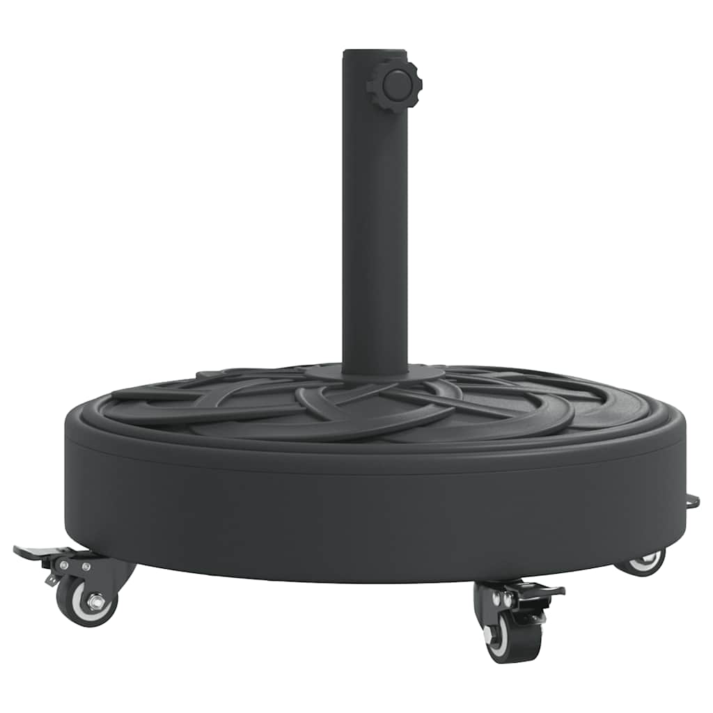 Baza suncobrana s kotačima za stupove Ø 38/48 mm 27 kg okrugla