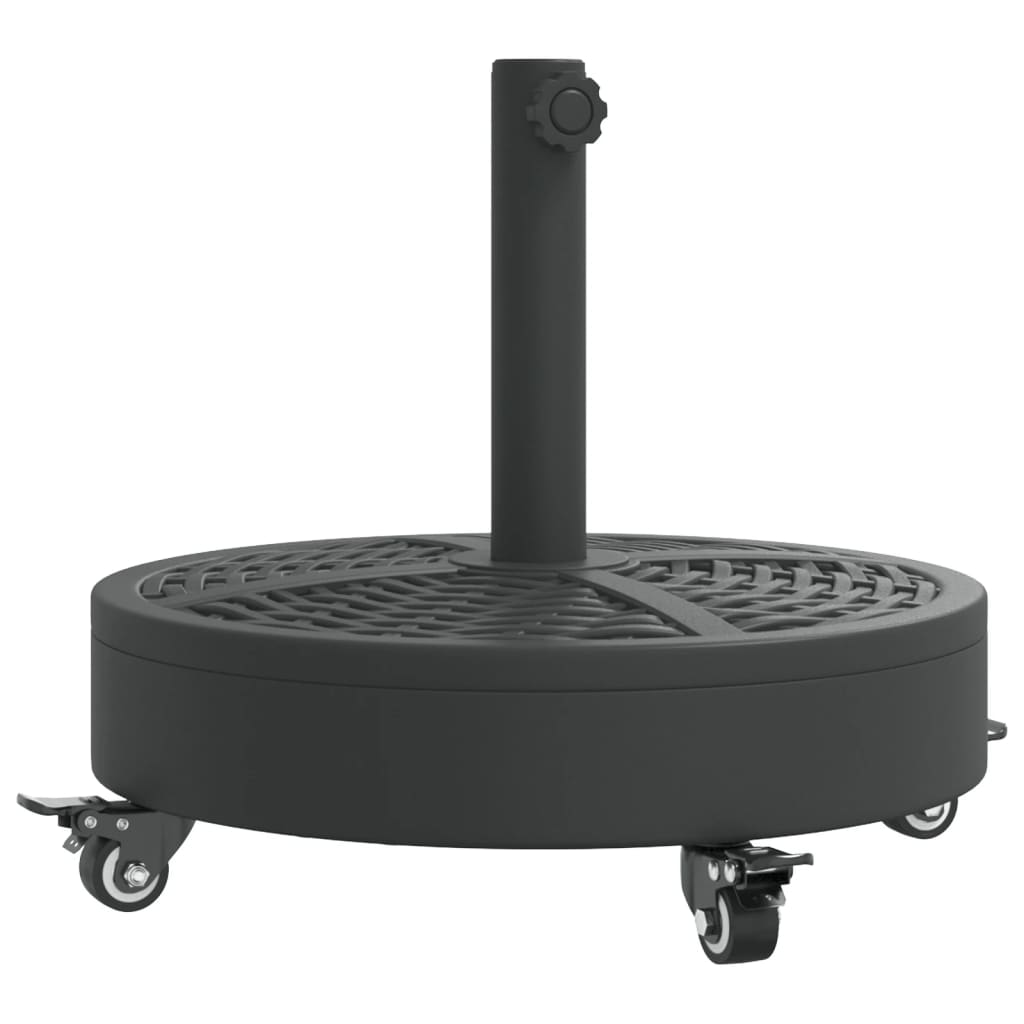 Baza suncobrana s kotačima za stupove Ø 38/48 mm 27 kg okrugla