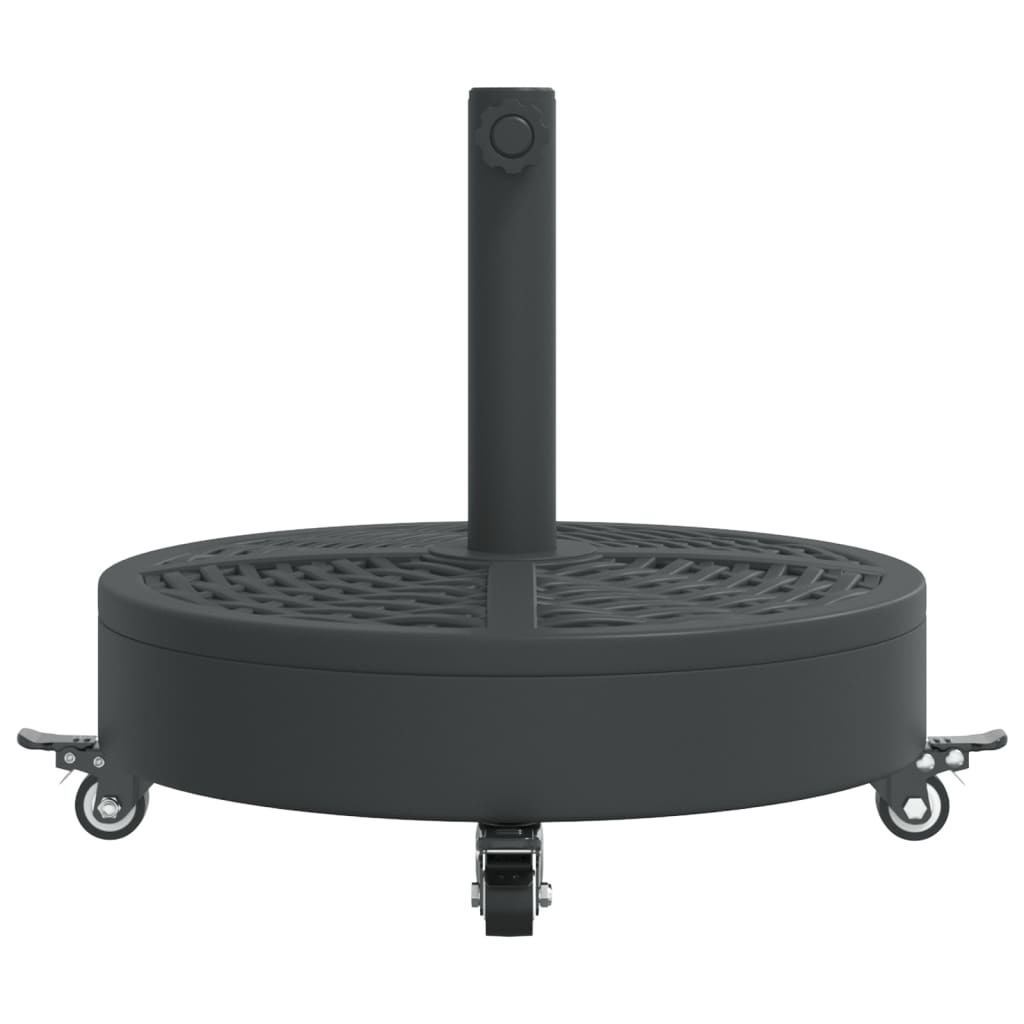 Baza suncobrana s kotačima za stupove Ø 38/48 mm 27 kg okrugla