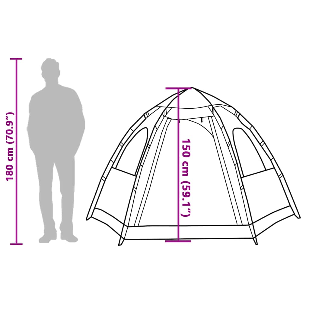 Šator s kabinom za kampiranje za 4 osobe brzo otpuštanje