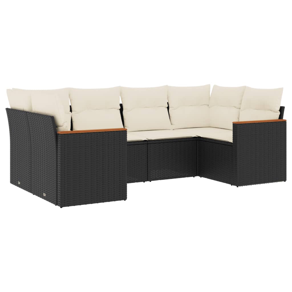 6-dijelni set vrtnih sofa od poliratana s jastucima