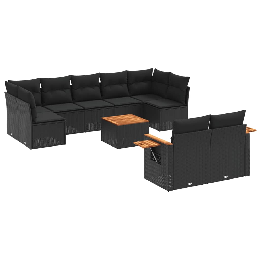 9-dijelni set vrtnih sofa od poliratana s jastucima