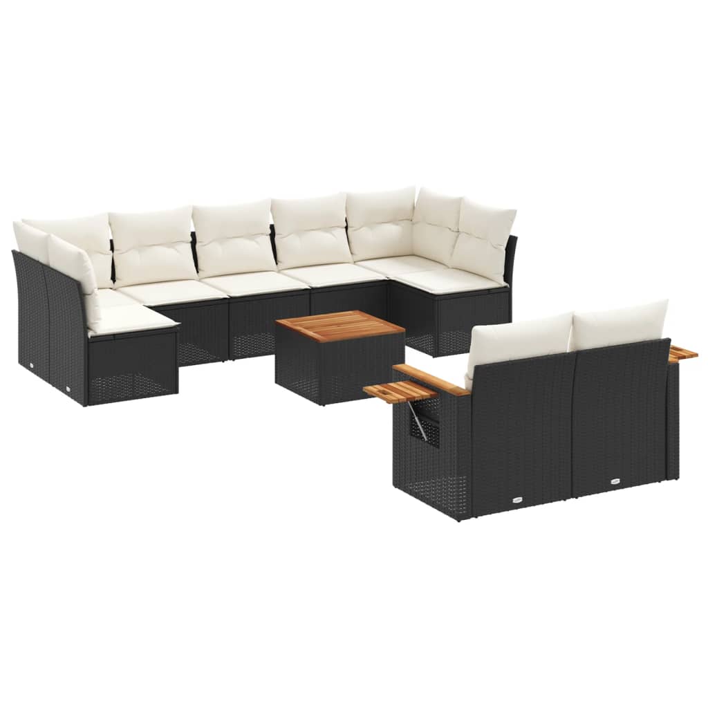 9-dijelni set vrtnih sofa od poliratana s jastucima