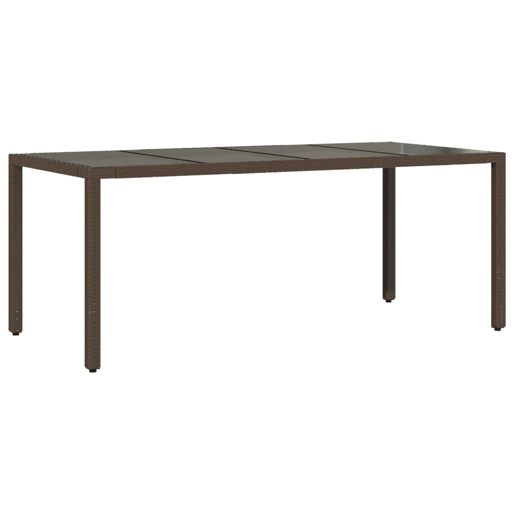9-dijelni vrtni bistro set od poliratana s jastucima smeđi