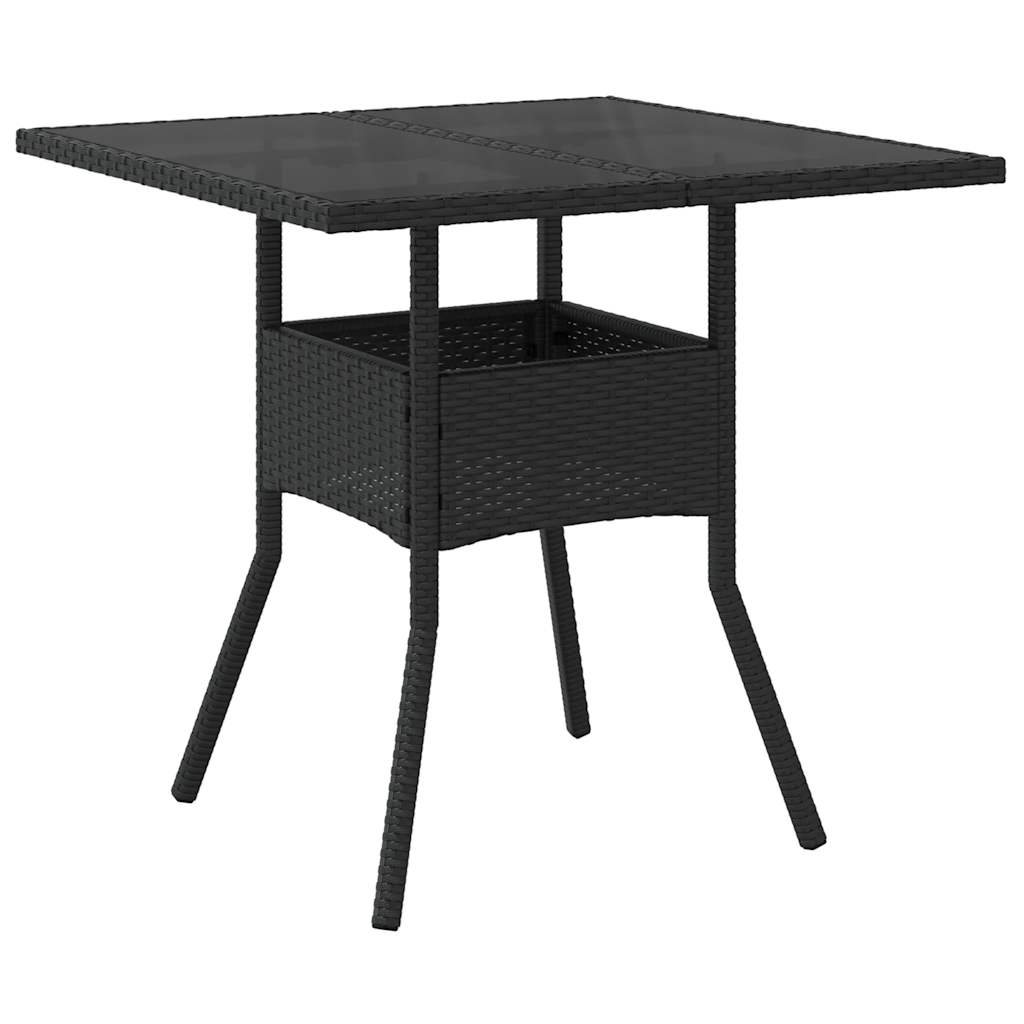 3-dijelni vrtni blagovaonski set s jastucima poliratan i staklo