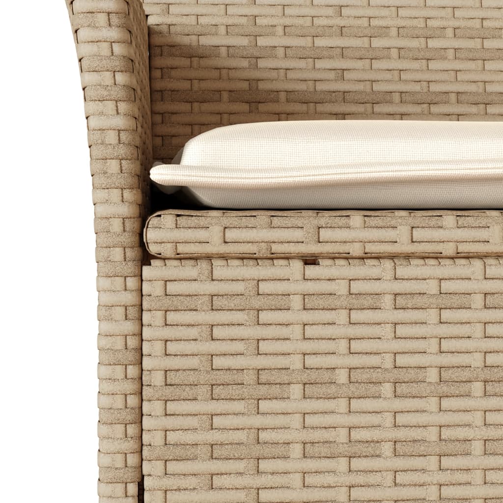 3-dijelni vrtni blagovaonski set s jastucima poliratan i bagrem
