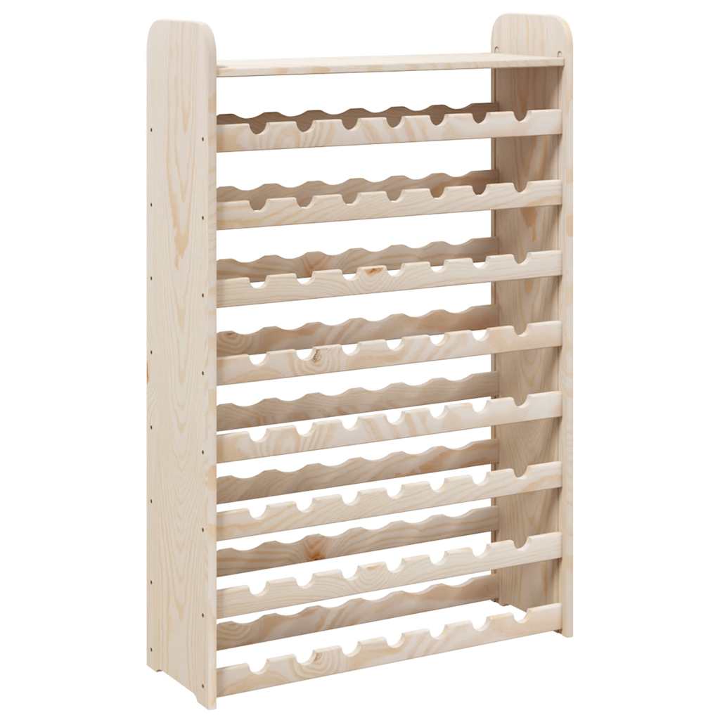 Stalak za vino s gornjom pločom 72,5x25x111,5 cm od borovine