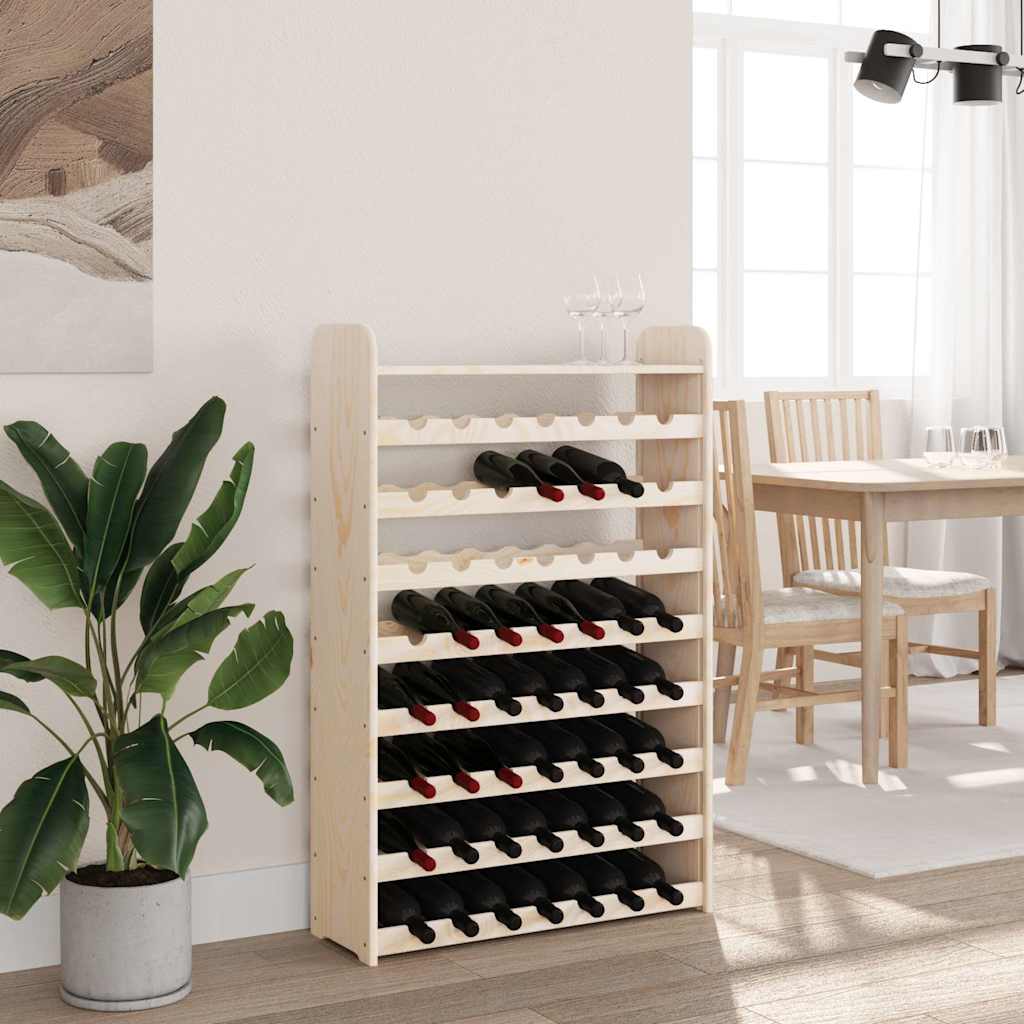 Stalak za vino s gornjom pločom 72,5x25x111,5 cm od borovine