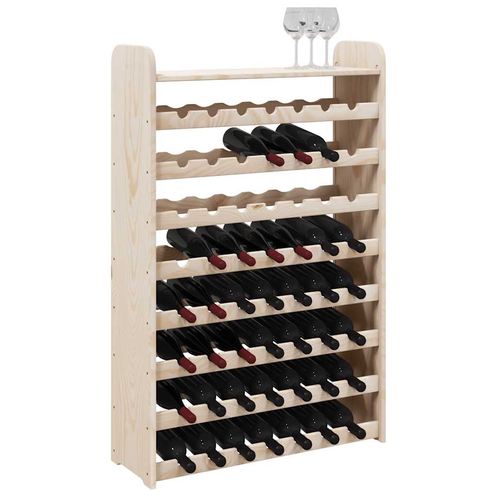 Stalak za vino s gornjom pločom 72,5x25x111,5 cm od borovine