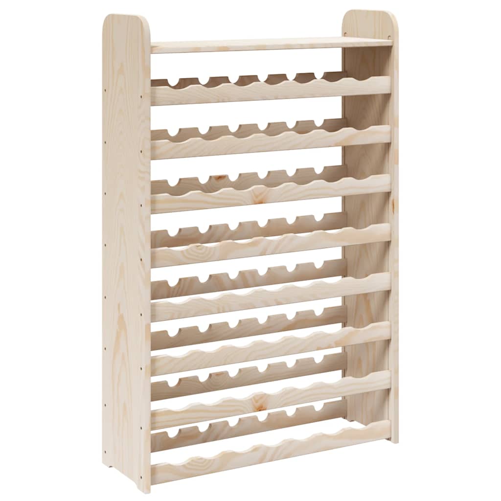 Stalak za vino s gornjom pločom 72,5x25x111,5 cm od borovine