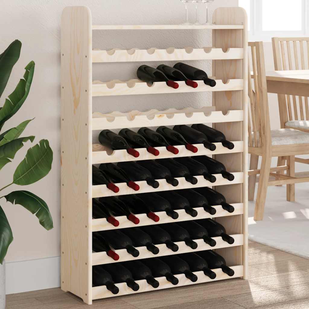 Stalak za vino s gornjom pločom 72,5x25x111,5 cm od borovine