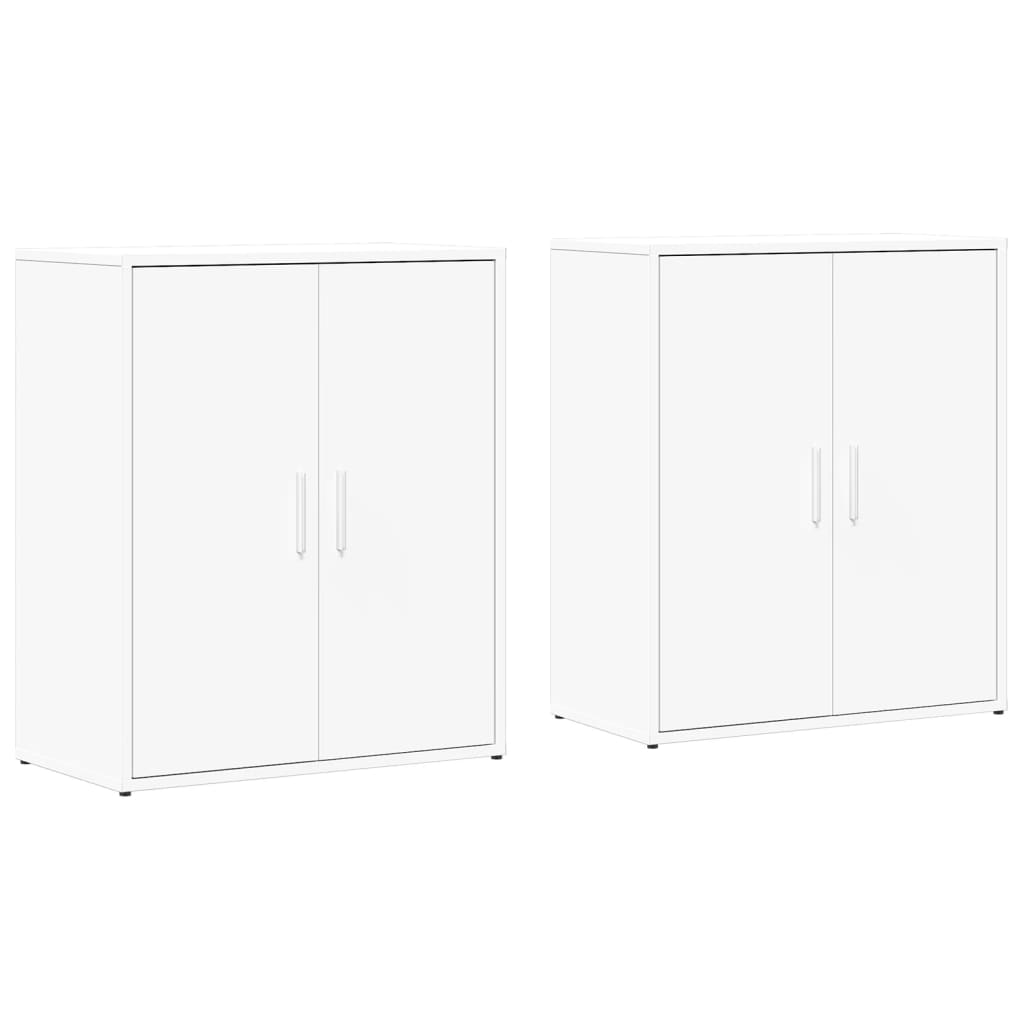 Komoda 2 kom bijela 60 x 31 x 70 cm od konstruiranog drva