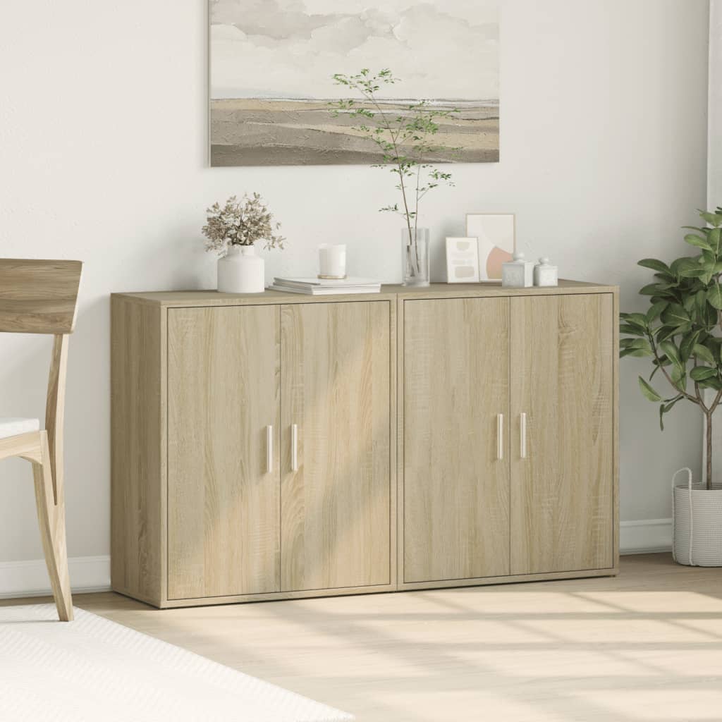 Komoda 2 kom sonoma hrast 60 x 31 x 70 cm od konstruiranog drva