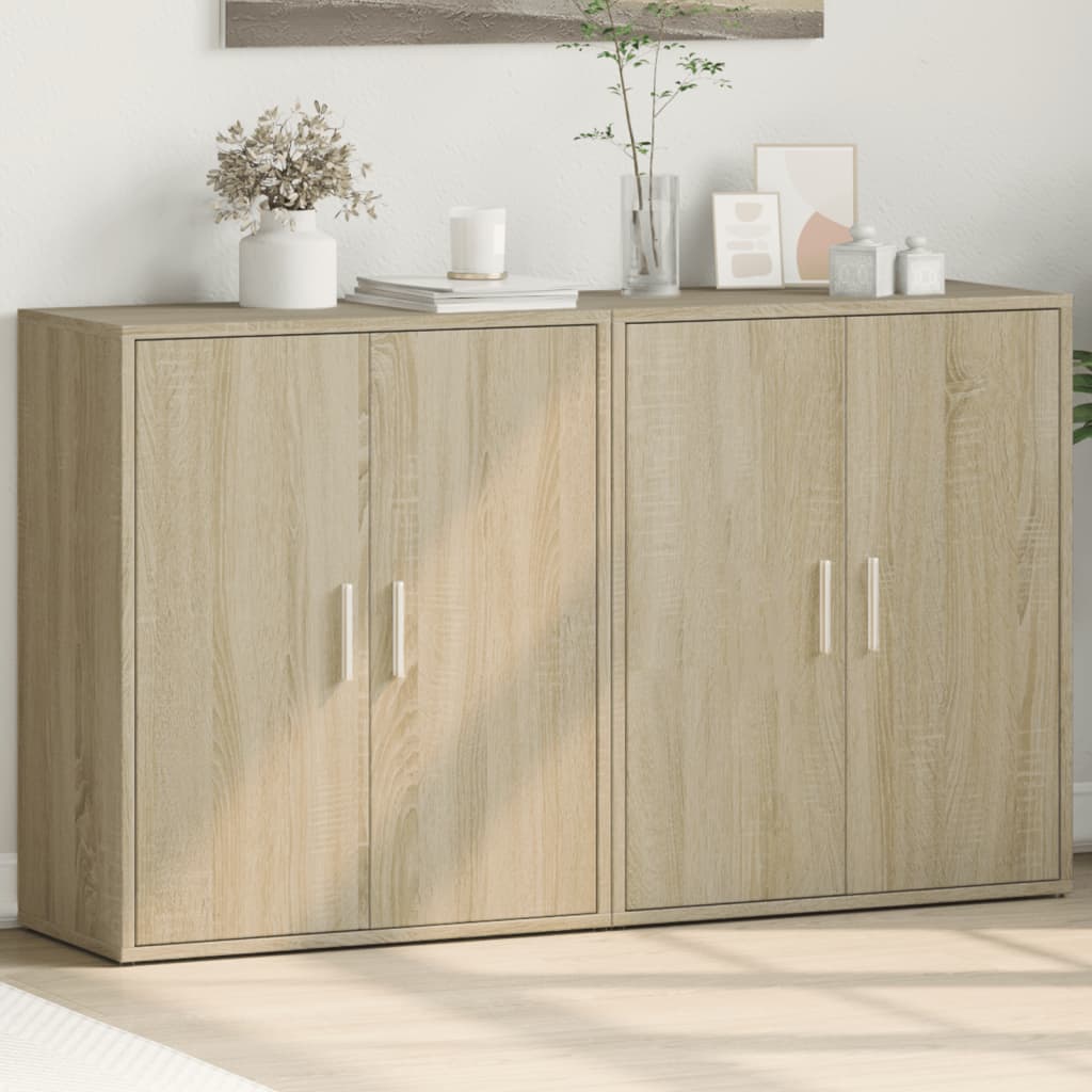 Komoda 2 kom 60x31x70 cm od konstruiranog drva
