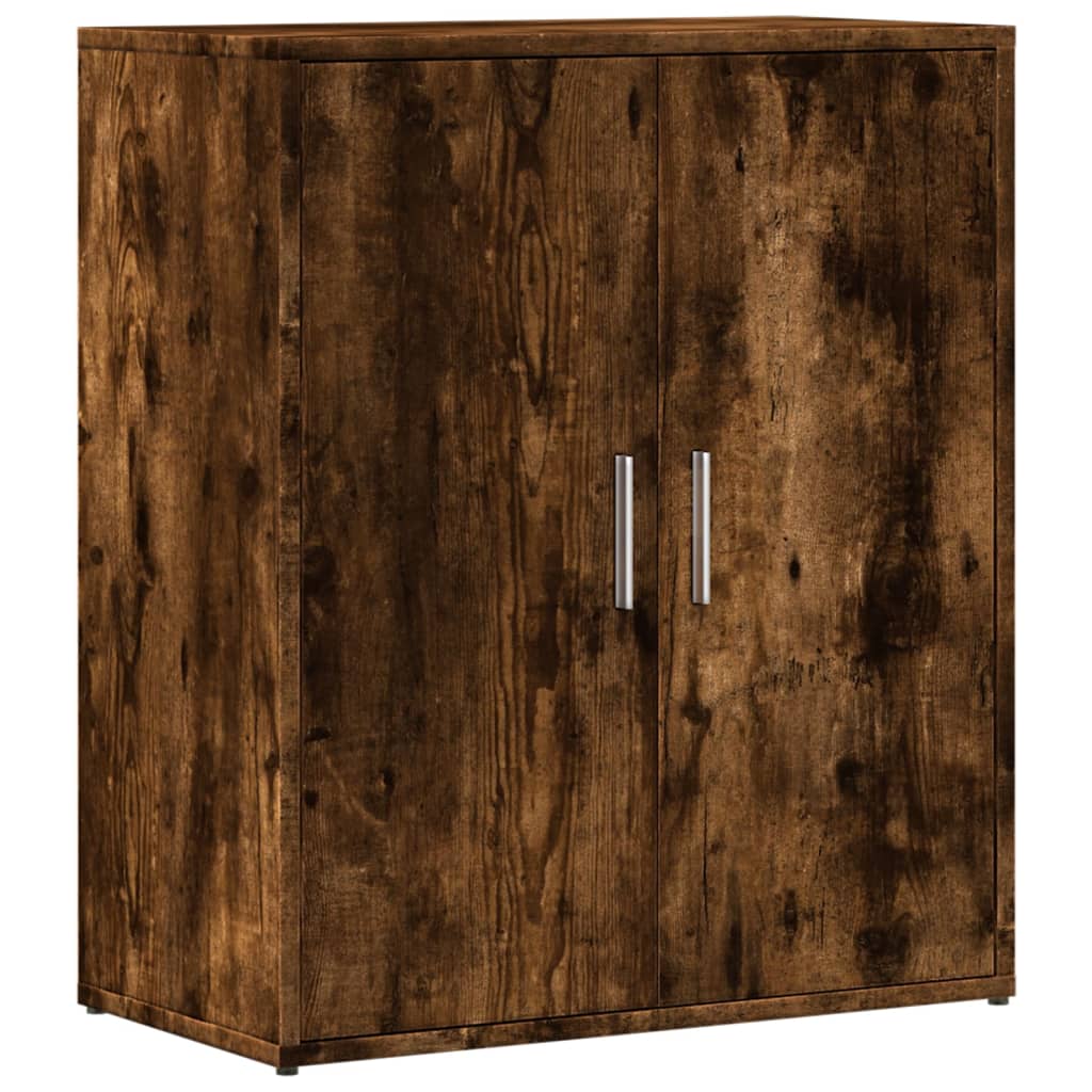 Komoda 2 kom dimljeni hrast 60x31x70 cm od konstruiranog drva