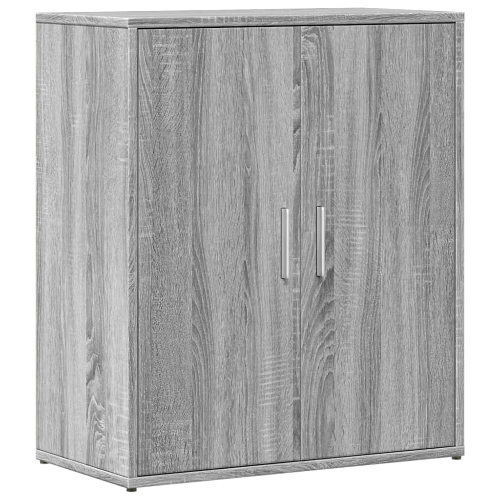 Komoda 2 kom siva boja hrasta 60x31x70cm od konstruiranog drva