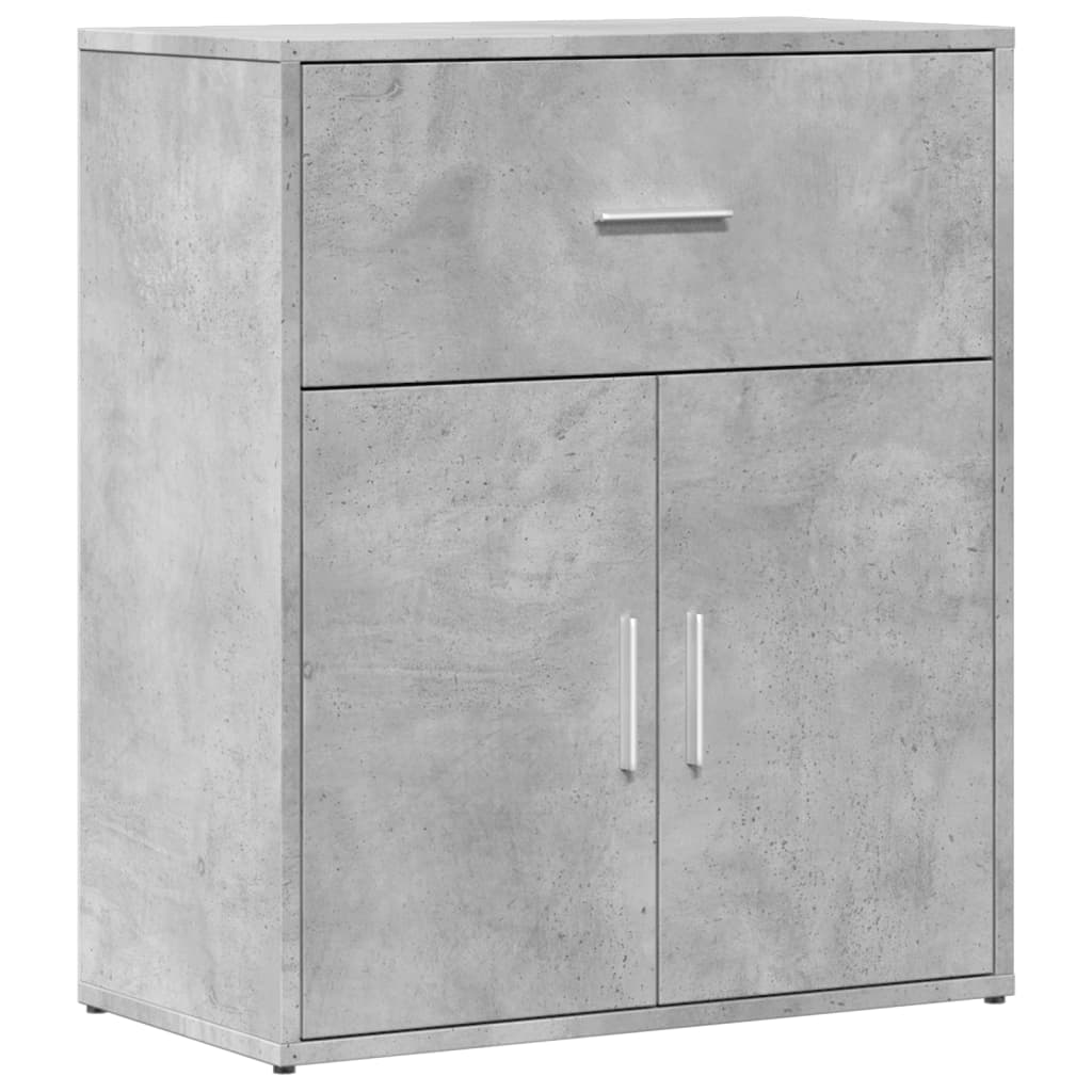 Komode 2 kom beton sive 60 x 31 x 70 cm od konstruiranog drva
