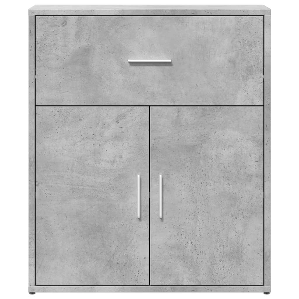 Komode 2 kom beton sive 60 x 31 x 70 cm od konstruiranog drva