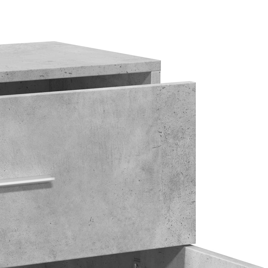 Komode 2 kom beton sive 60 x 31 x 70 cm od konstruiranog drva