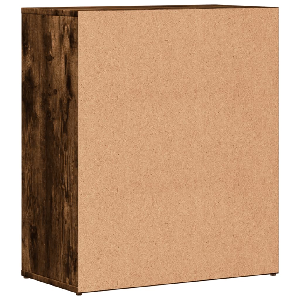 Komoda 2 kom dimljeni hrast 60x31x70 cm od konstruiranog drva